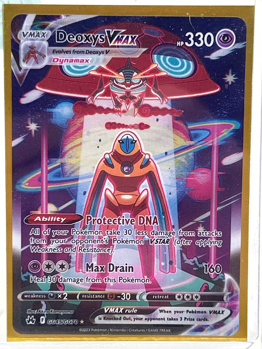 Pokémon TCG Crown Zenith Deoxys VMax GG45/GG70 English