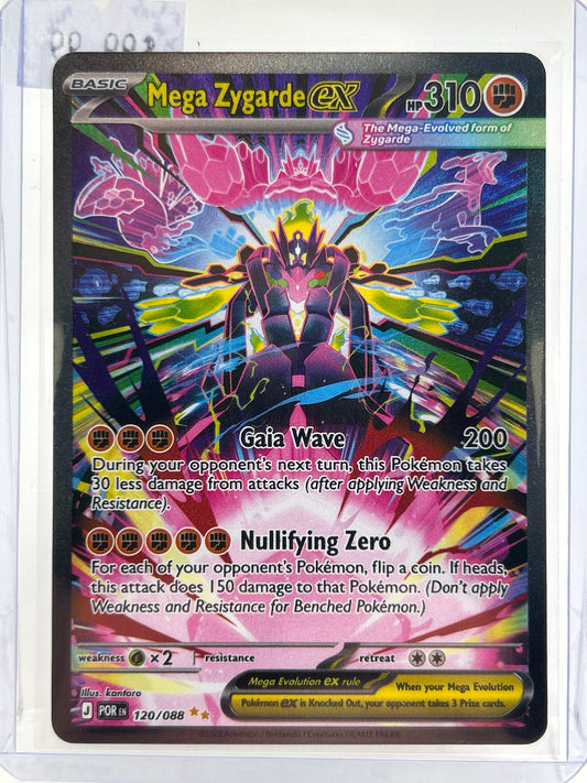 Pokémon TCG Perfect Order Mega Zygarde Ex 120/088 Holo English