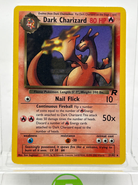 Pokémon TCG Team Rocket Dark Charizard 21/82 Regular English