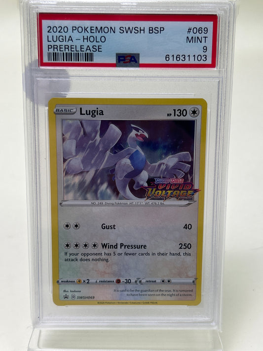 Pokémon TCG Vivid Voltage Lugia SWSH69 English PSA 9 MINT