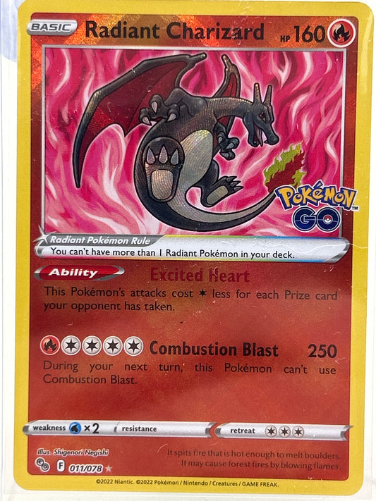 Pokémon TCG Pokémon Go Radiant Charizard 11 English