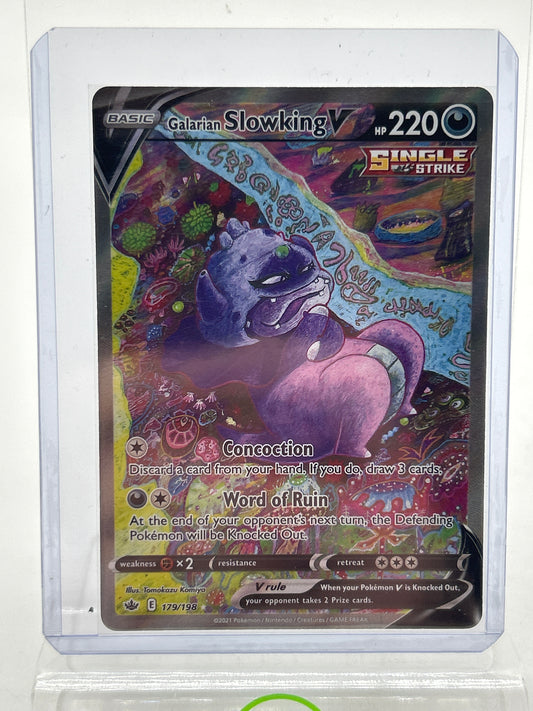 Pokémon TCG Sword & Shield - Chilling Reign Galarian Slowking V 179/198 English