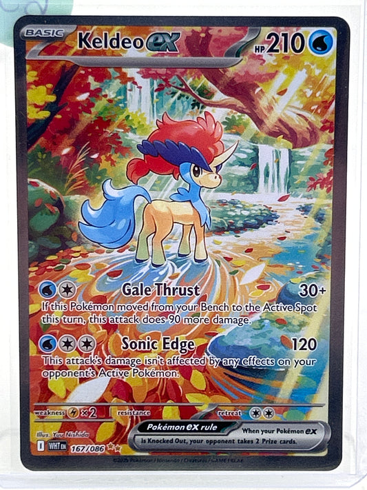 Pokémon TCG White Flare Keldeo EX 167/086 English