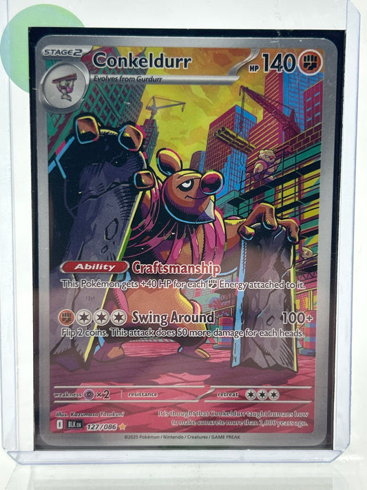 Pokémon TCG Black Bolt Conkeldurr 127/086 English