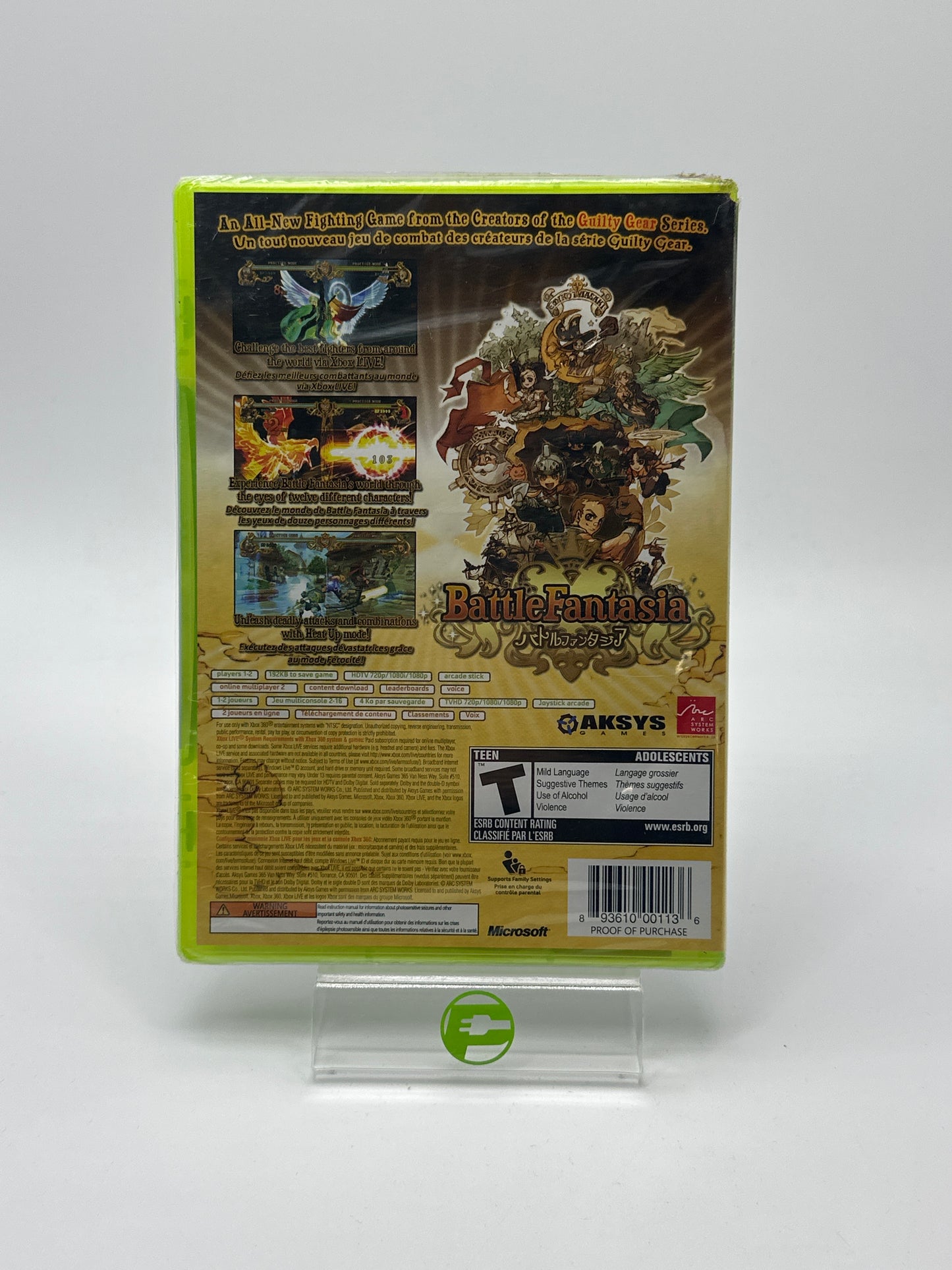 New Battle Fantasia (Microsoft Xbox 360, 2008) SEALED CIB