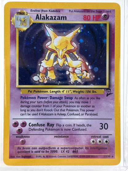Pokémon TCG Base Set 2 Alakazam Base Set 2 1/30 English