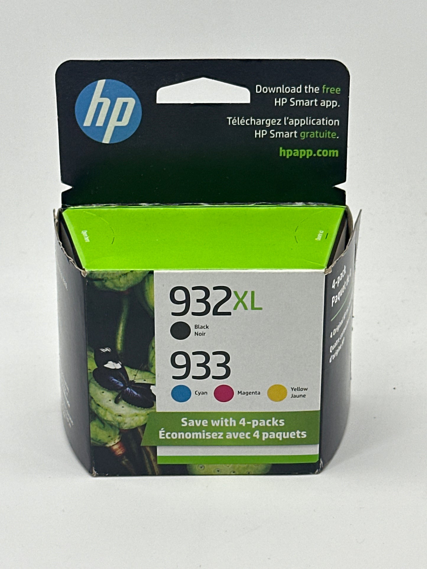 New HP 932XLBlack 933 N9H62FN Yellow, Cyan and Magenta Ink Cartridge 10/2025 EXP