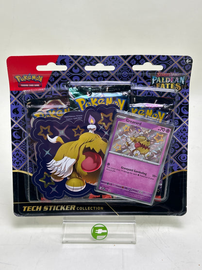 New Pokémon TCG Paldean Fates Tech Sticker Collection Greavard