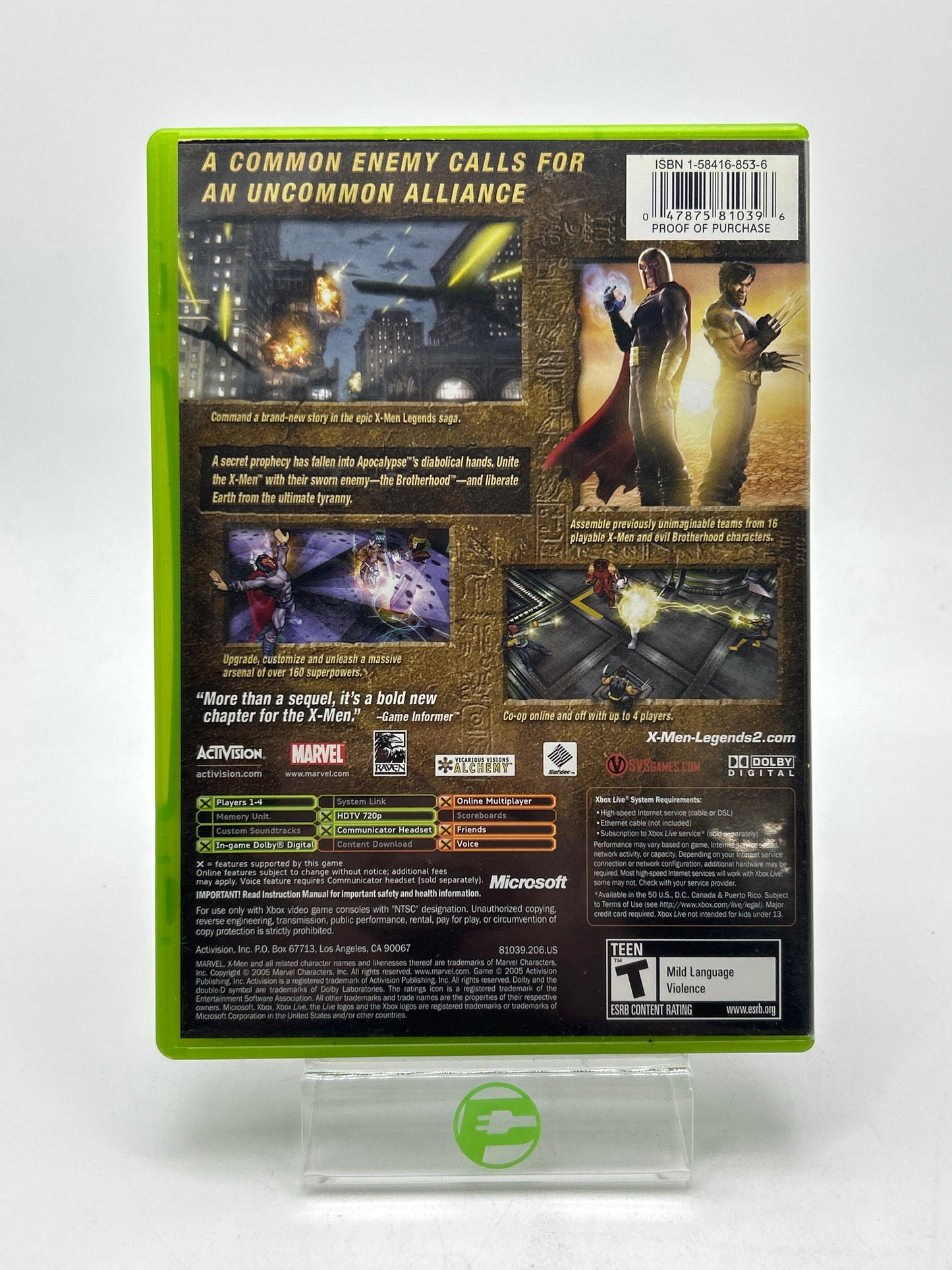 X-men Legends 2 (Microsoft Xbox, 2005)