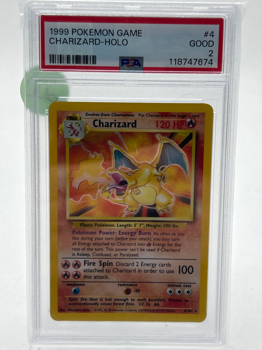 Pokémon TCG 1999 Pokemon Game Charizard Holo 4/102