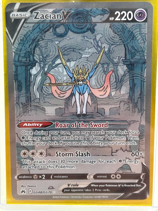Pokémon TCG Crown Zenith Zacian V GG48 English