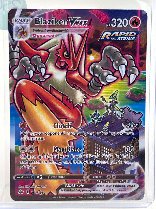 Pokémon TCG Chilling Reign Blaziken VMax 201/198 English