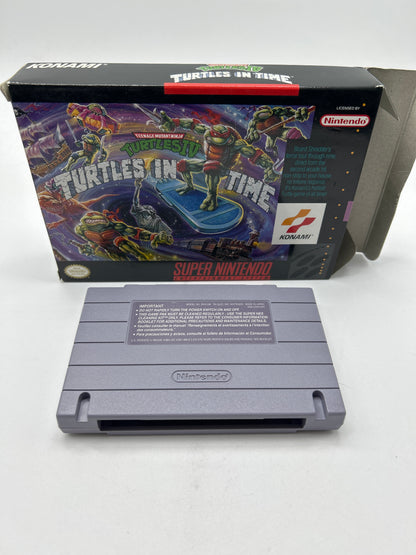 Teenage Mutant Ninja Turtles IV Turtles in Time (Super Nintendo SNES, 1992) CIB