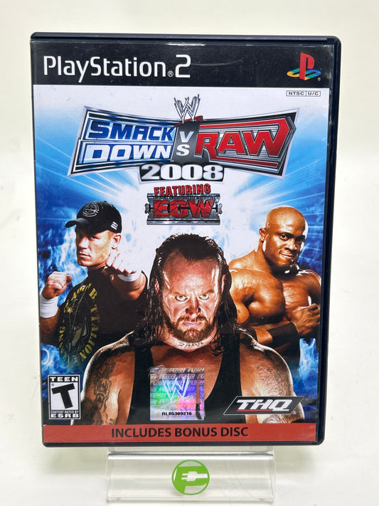 WWE Smackdown vs. Raw 2008 (Sony PlayStation 2 PS2, 2007)