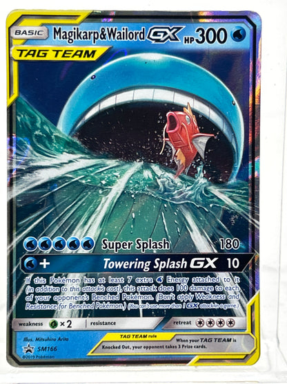Pokémon TCG Pokemon Promo Magikarp & Wailord GX SM166 English