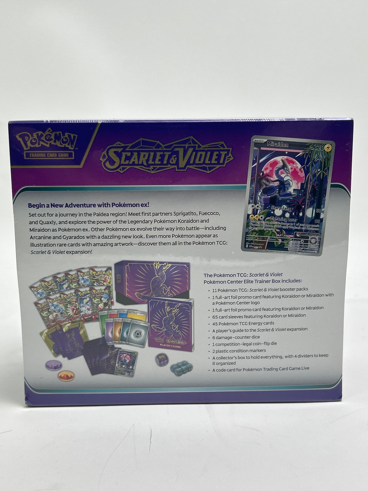 New Pokémon TCG Scarlet & Violet Pokemon Center Elite Trainer Box