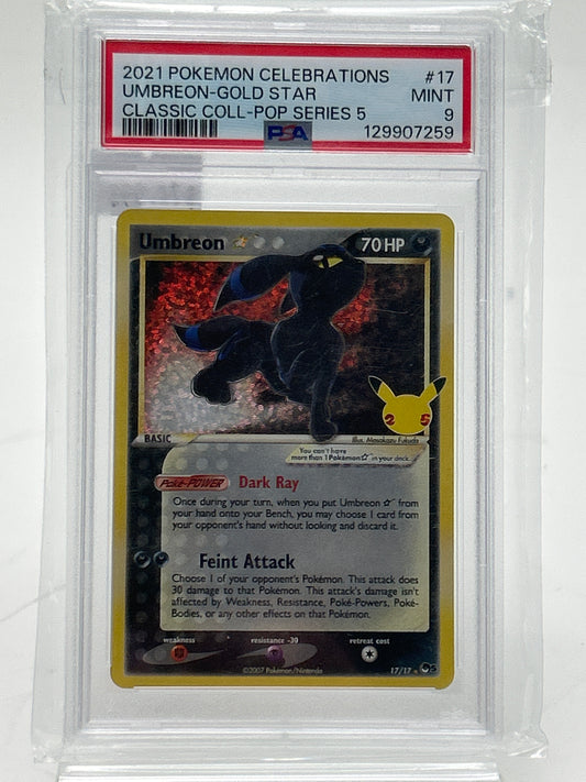 Pokémon TCG Celebrations Umbreon 17 English PSA 9 Mint