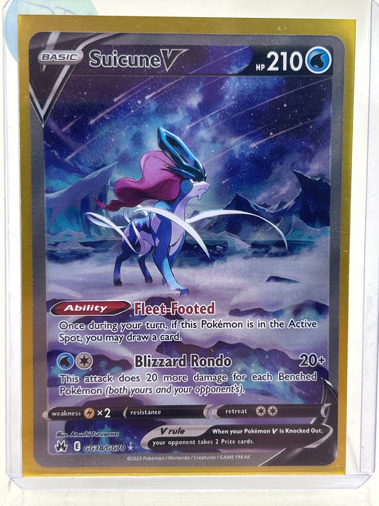 Pokémon TCG Crown Zenith Suicune V GG38/GG70 English
