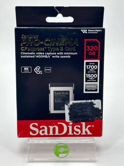 New SanDisk Pro-Cinema CFexpress Type B Card 320GB