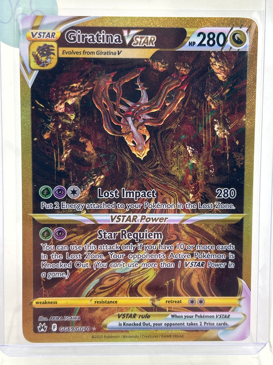 Pokémon TCG Crown Zenith Giratina Vstar GG69/GG70 English