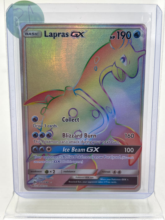 Pokémon TCG Sun & Moon Lapras GX 151/149 English