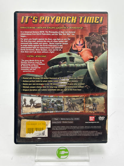 Mobile Suit Gundam Zeonic Front (Sony PlayStation 2 PS2, 2002)