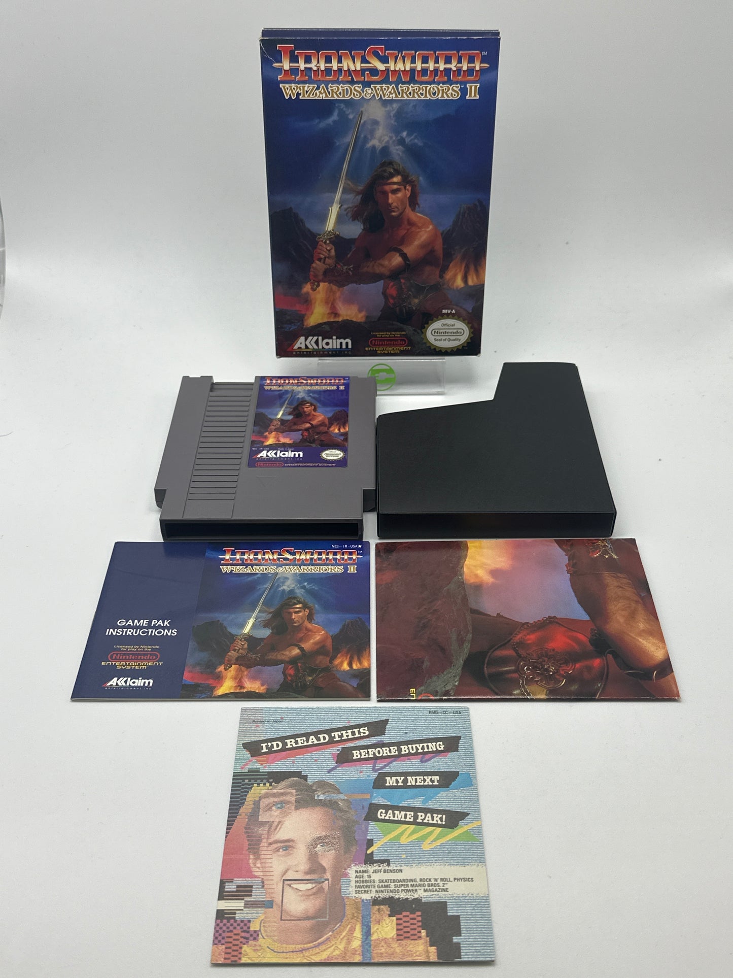 Iron Sword Wizards and Warriors II (Nintendo NES, 1989)