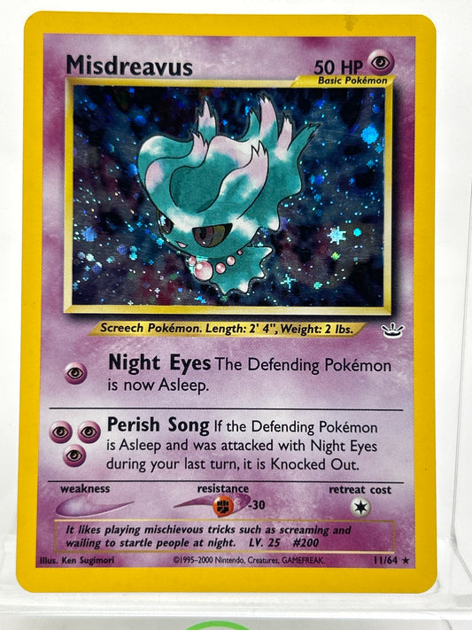 Pokémon TCG Neo Revelation Misdreavus 11/64 Holo English