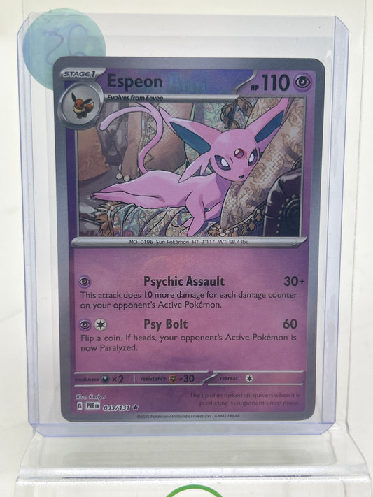Pokémon TCG Prismatic Evolutions Espeon 033/131 English