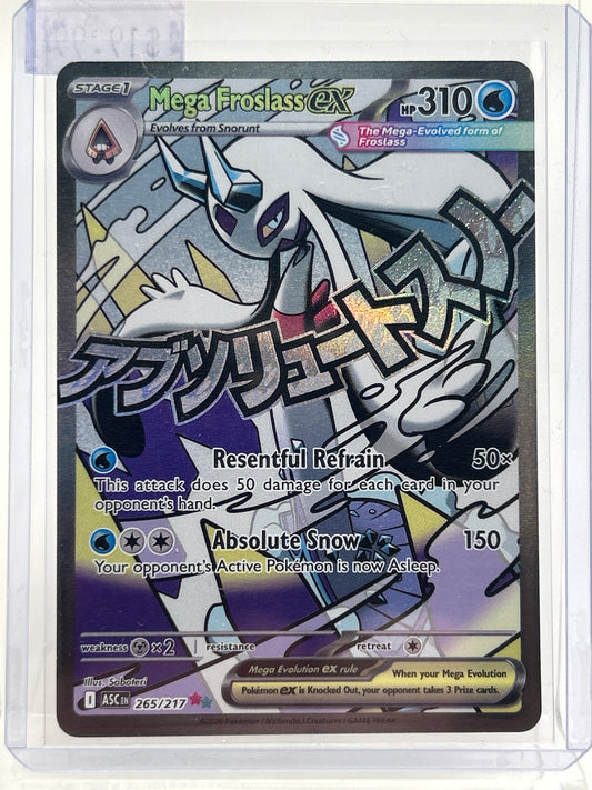 Pokémon TCG Ascended Heroes Mega Froslass Ex 265 Holo English