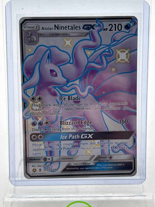 Pokémon TCG Hidden Fates Alolan Ninetales GX SV53/SV94 English