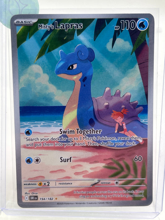 Pokémon TCG Destined Rivals Misty's Lapras 194/182 English