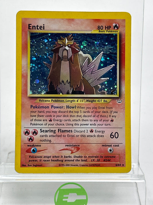 Pokémon TCG Neo Revelation Entei 6/64 Holo English