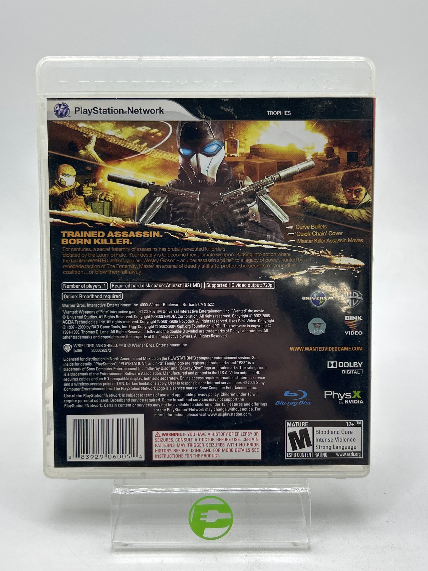 Wanted: Weapons of Fate (Sony PlayStation 3 PS3, 2009)
