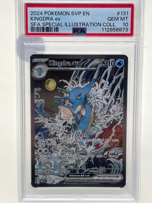 Pokémon TCG Shrouded Fable Kingdra EX 131 English PSA 10 GEM MT
