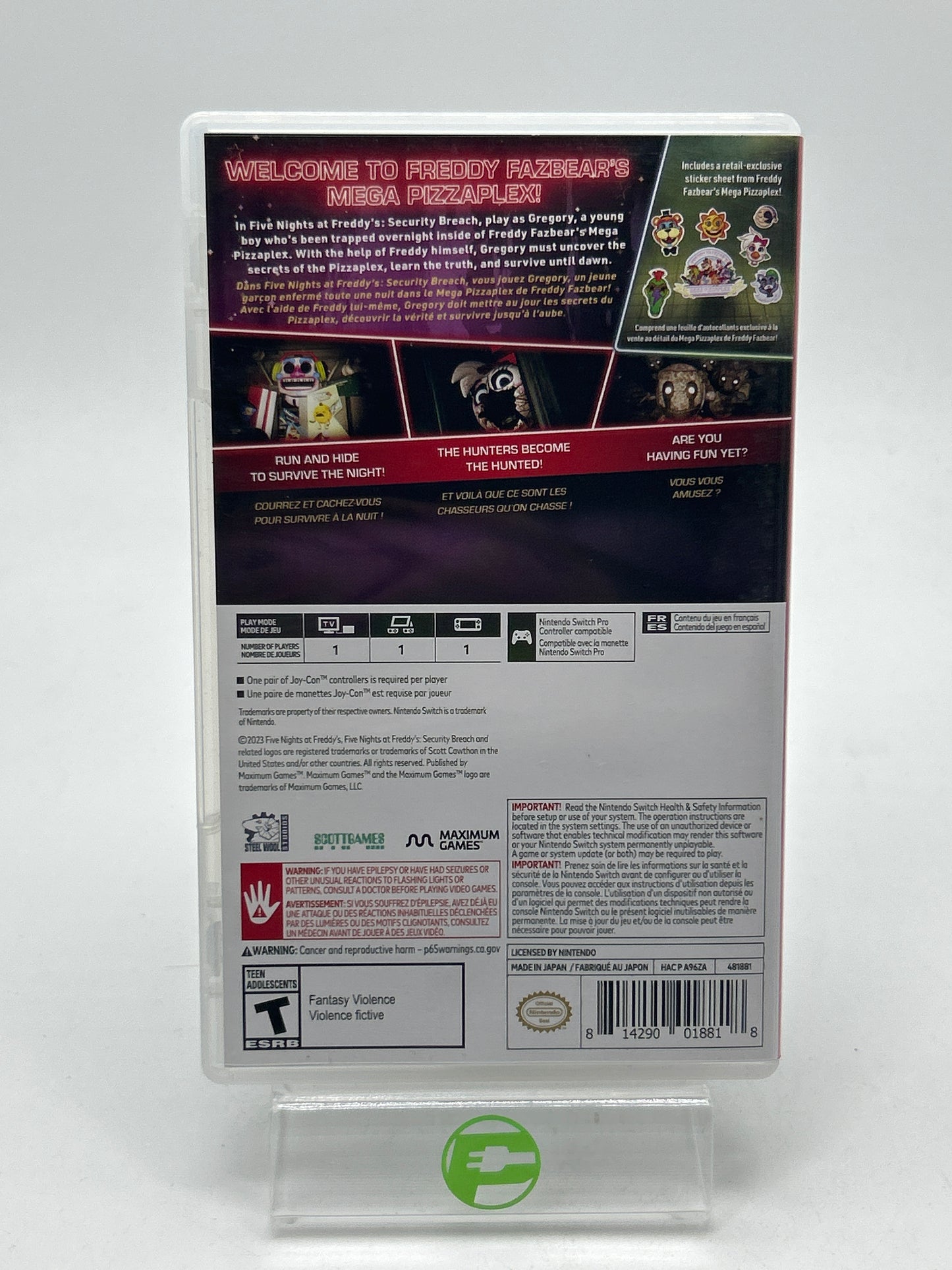 Five Nights at Freddy's Security Breach (Nintendo Switch, 2021)