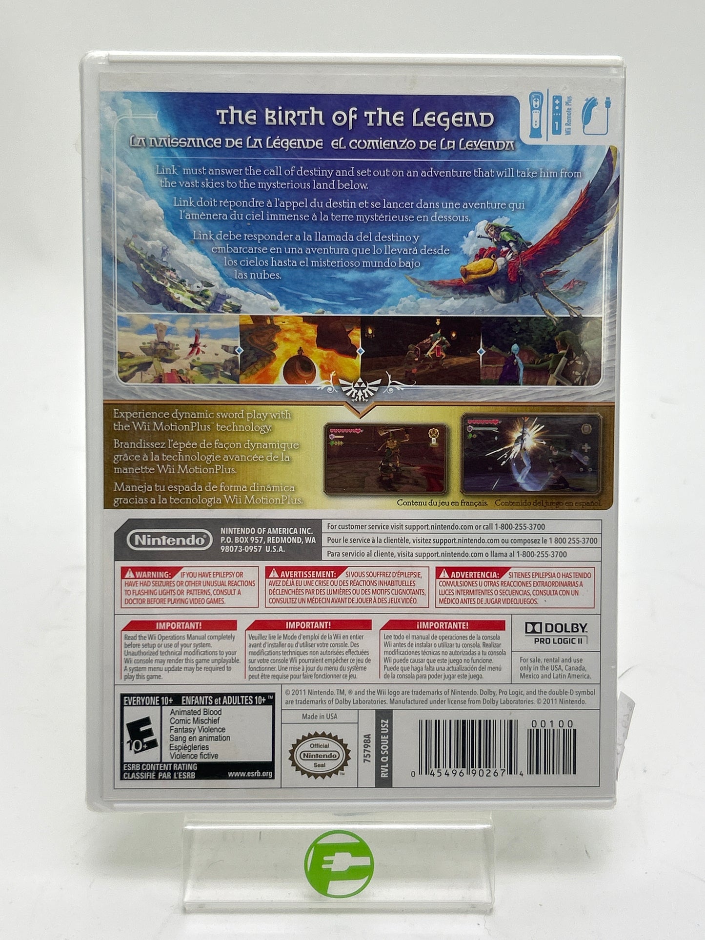 New Zelda Skyward Sword (Nintendo Wii, 2011)