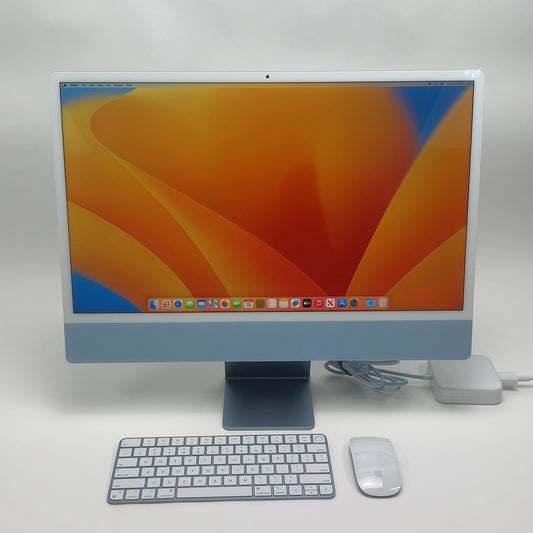 2021 Apple iMac 24" M1 8 Core 3.2GHz 8GB RAM 256GB SSD Silver FGPK3LL/A