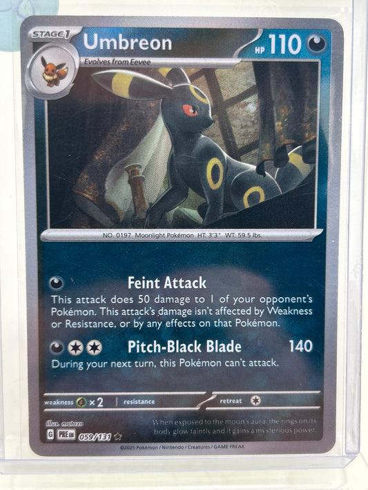 Pokémon TCG Prismatic Evolutions Umbreon Master Ball 059/131 English