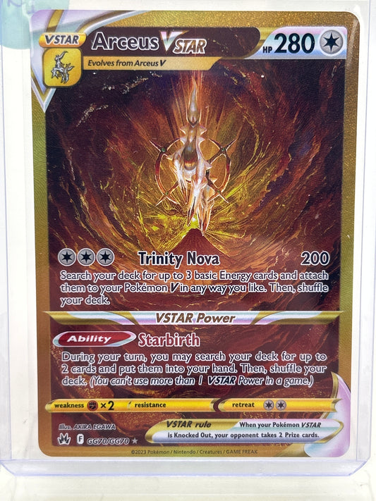 Pokémon TCG Crown Zenith Arceus Vstar GG70/GG70 English