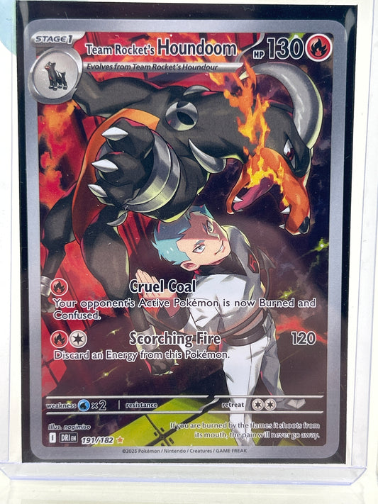 Pokémon TCG Destined Rivals Team Rocket's Houndoom 191/182 English