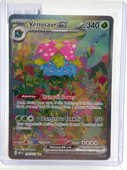 Pokémon TCG Scarlet & Violet: 151 Venusaur Ex 198/165 Holo English
