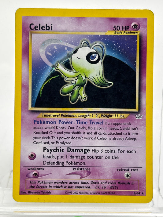 Pokémon TCG Neo Revelation Celebi 3/64 Holo English
