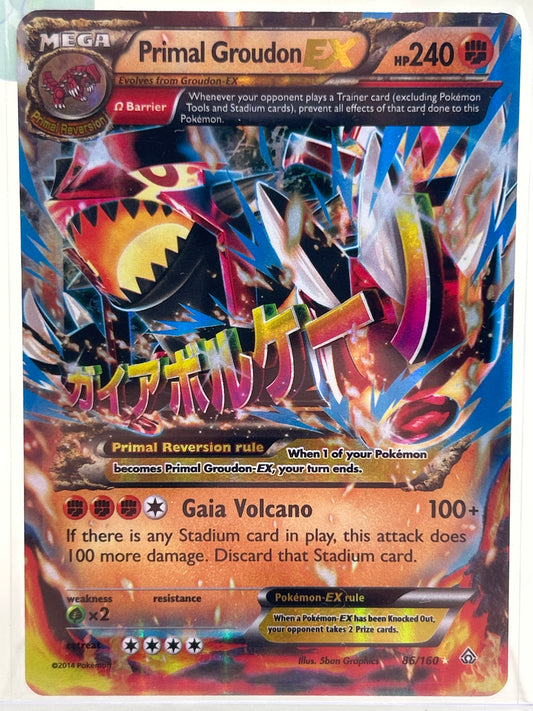 Pokémon TCG Primal Clash Primal Groudon EX 86/160 English