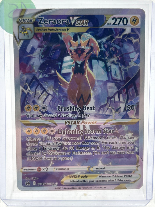 Pokémon TCG Crown Zenith Zeraora VStar GG43/GG70 English