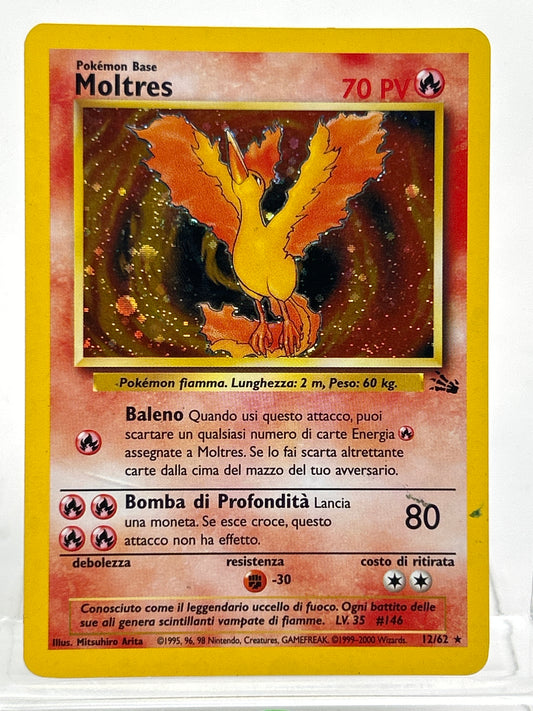 Pokémon TCG Fossil Moltres 12/62 Holo English