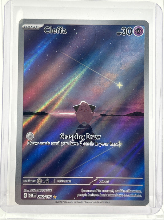 Pokémon TCG Obsidian Flames Cleffa 202 Holo English