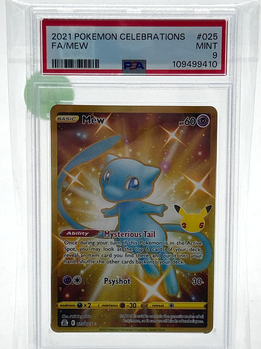 Pokémon TCG Celebrations Mew 25 PSA 9 English PSA 9 Mint