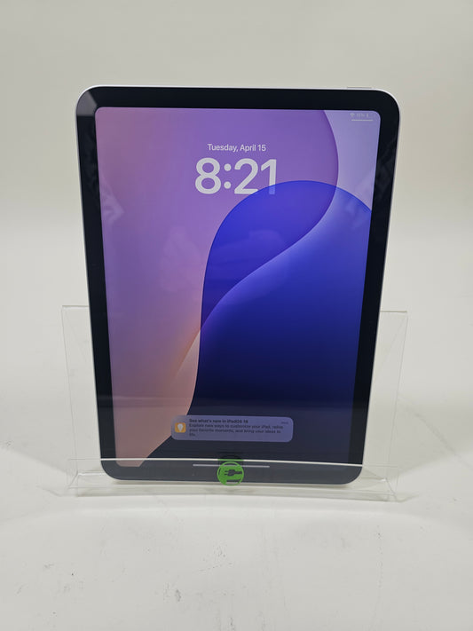 WiFi Only Apple iPad 10th Gen 64GB 18.3.2 SILVER MPQ03LL/A