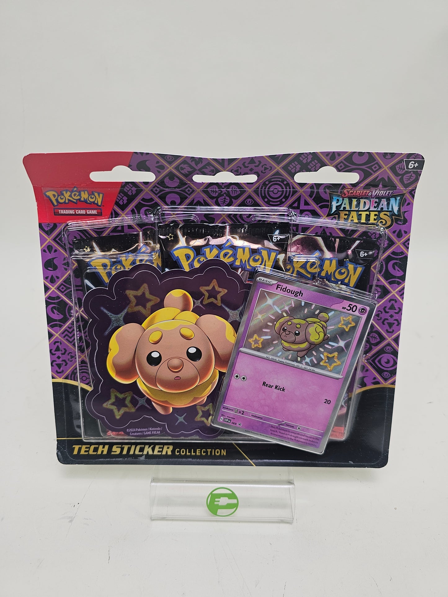 New Pokémon TCG Paldean Fates Tech Sticker Collection Fidough